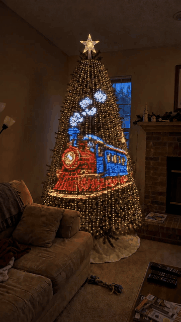 Animated GlowTrees lighting result 2